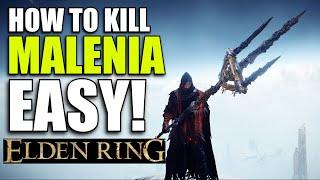 Elden Ring HOW TO KILL MALENIA EASY Guide! -  Mohgwyn's Sacred Spear Vs Malenia Elden Ring