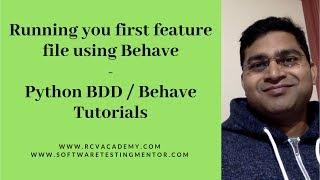 Execute your first feature file using Behave - Python Behave Tutorial