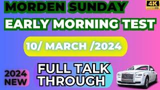 #morden #Real #testroute /Sunday early morning/ Instructor talk Through //2024 // NEW / 10th march