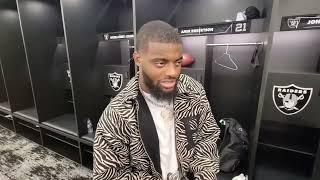 #Raiders CB Amik Robertson talks about his td vs #Broncos