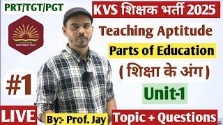 Class-01 | Teaching Aptitude | KVS Teacher Vacancy-2025 | PRT-TGT-PGT | By Jay Sir #kvsprt  #kvsexam