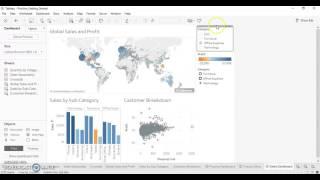 Creating Dashboard and Story in Tableau Desktop