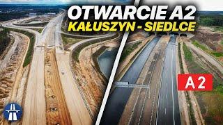 Opening of the A2 motorway east of Warsaw