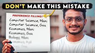 BITS Pilani 2024 Preference Filling! Part 1