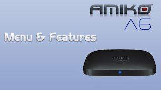 AMIKO A6 Menu & Features