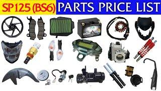 SP125 (2024) Spare parts price list