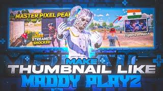 How to make Viral Thumbnail like  @maddy-playz  | Pubg Tdm Thumbnail | Rodeo GFX