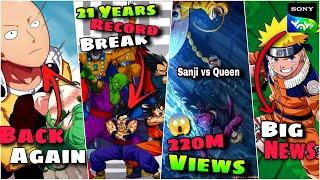 Sanji vs Queen Broke The Internet, One Punch Man Back Again | Anime News In Hindi |