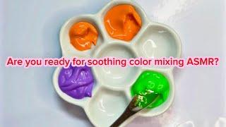 Color Mixing ASMR | color Blending Sounds| color creation | 1xbet promo code