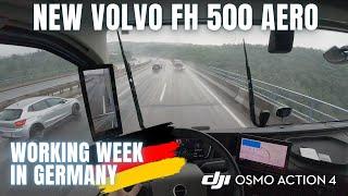 The Life of a Truck Driver in ️ Rainy  Germany VOLVO AERO