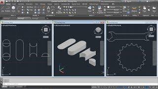 AutoCAD Region Command Tutorial Complete | Union, Mass Properties, Substract, Intersect, Extrude