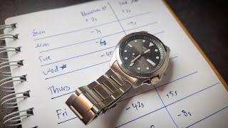 Seiko 5 Sports SRPE51 Accuracy Test and Results | NH36, 4R36 Movement Test