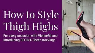 How to Wear Black Sheer Stockings for every Occasion with VienneMilano: REGINA sheer stockings