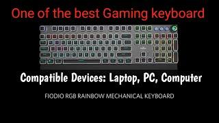 pc/laptop gaming keyboard || FIODIO Mechanical Gaming Keyboard, LED Rainbow Gaming Backlit