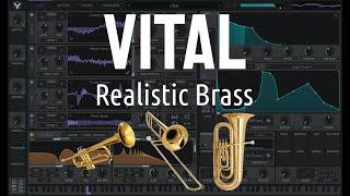 How to: Realistic Brass (tuba, euphonium, trombone, horn, trumpet) in Vital - Synthesis Tutorial