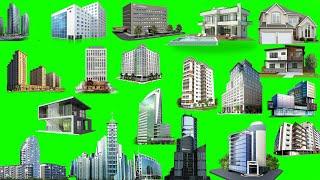 Green Screen Building HD VECTOR | Building image HD Green screen FREE download Copyright Free