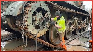 Men Fully Restore the BIGGEST GUN TANK IN THE WORLD | FV4005 Start to Finish @MrHewes