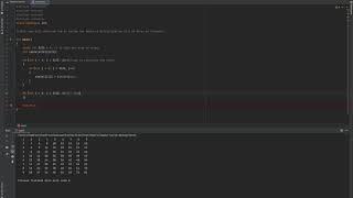 Multiplication Table using 2 Dimensional array in C++.(simpler approach)