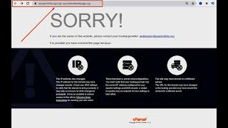 How to fix Domain redirecting to cgi sysdefault webpage cgi page? Just one minute| AhadRSA