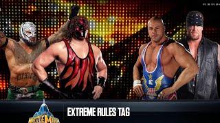 WWE 2K24 Rey Mysterio & kane Vs Kurt Angle & Undertaker | Extreme Rules tag | Tournament Match #5