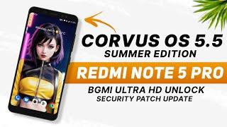 Corvus OS 5.5 Summer Edition For Redmi Note 5 Pro | Android 10 | Gaming Rom | Security Update