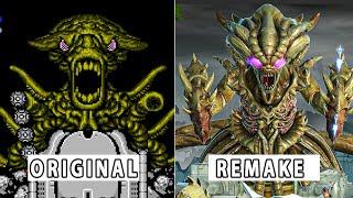 ALL Bosses Comparison - Contra Remake vs Original