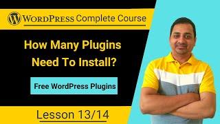 How To Start A Blog On WordPress (Lesson 13): Install Free WordPress Plugins | Full Course in Hindi