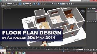 Easy Steps to Floor Plan Design | 3Ds Max Tutorial in Hindi | Allrounder Bhai