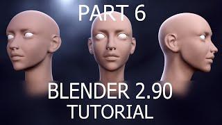 Blender beginner to pro head sculpting tutorial Part 6 ( Finishing the Eyes)