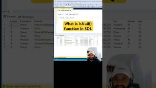 IsNull function in SQL #shorts #coding #sql #sqlqueries