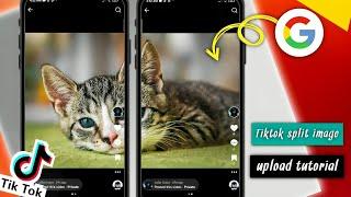 tiktok photo upload || How to upload split image on TikTok