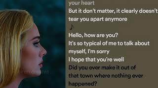 hello-ADELE ,Hello its me..lyrics #video #aestehtic #aestehtic #spotify #lyrics #songs #soft