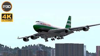 Prepar3D v5.3 | Boeing 747-400 landing at Kai Tak VHHX | PMDG 747 | P3D | 4K