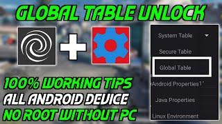 How to Unlock Global Table In SetEdit App.[ No Root, No PC Required]