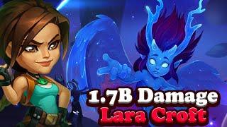 Hero Wars Asgard Boss: Lara Croft Massive 1.7 Billion Damage to Osh!