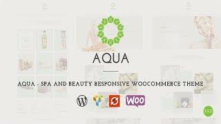 Aqua - Spa and Beauty Responsive WooCommerce WordPress Theme Free Download