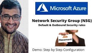 Azure NSG - Default Rules and outbound security rule configuration