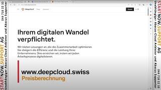 DeepBox Preisberechnung bei www.deepcloud.swiss