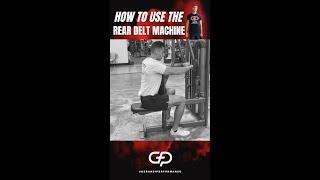 How to Properly Use The Pec Deck Rear Delt Fly Machine With Good Form (Exercise Demonstration)