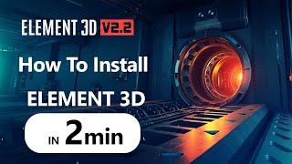 How to install element 3d  for after effects 2020 tutorial in 2min || Pixeller studios