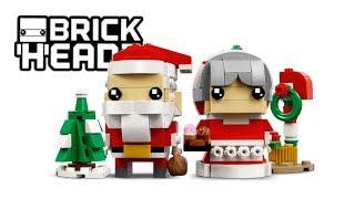 LEGO BrickHeadz Herr & Frau Weihnachtsmann (40274) - Speed build