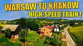 ⭐High Speed Train - Warsaw to Krakow, Then Walk to Hotel