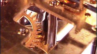 Oiling tips for the clock movement escapement. Beginner clock repair escape wheel basics lesson.