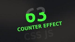 Animated Counter Effect with Loader using HTML CSS JS