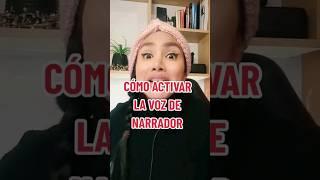 Cómo activar la voz de narrador en tu TikTok #claritamaestradigital #claraavila