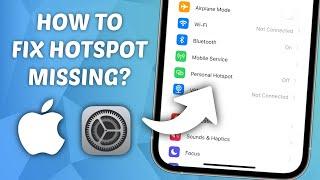 How to Fix Personal Hotspot Missing in iPhone Settings! (UPDATED)