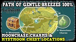 Genshin Impact Path of Gentle Breezes All Moonchase Charms & Mystmoon Chests (Moonlight Seeker)