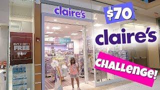 $70 CLAIRE'S SHOPPING CHALLENGE!