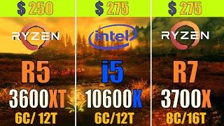 RYZEN 5 3600XT vs CORE i5 10600K vs RYZEN 7 3700X | PC GAMES TEST |