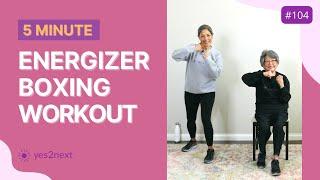 5 Minute Boxing Low impact Cardio Workout for Beginners, Seniors